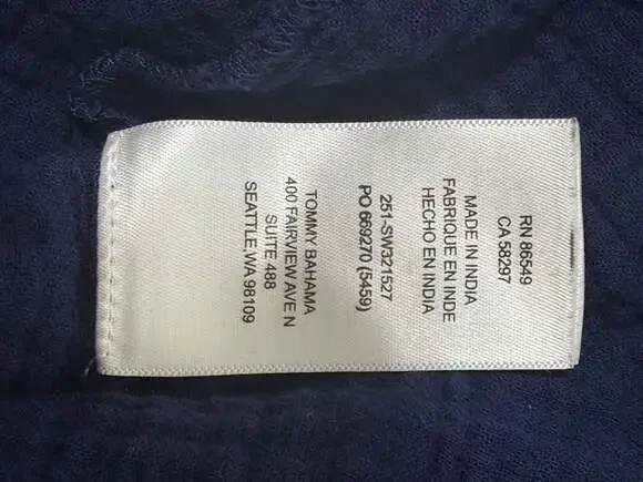 Tommy Bahama Island Gauze Short-Sleeve V-Neck Top, Size S - Picture 7 of 8